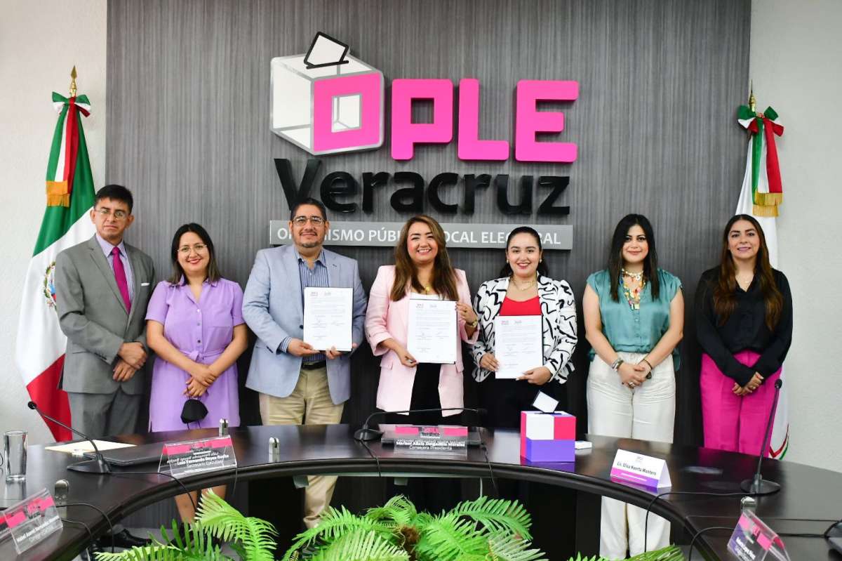 OPLE Veracruz firma convenio de colaboración con “Enseñas para la Inclusión”, asociación civil