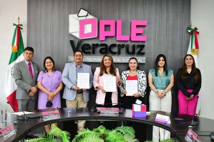 OPLE Veracruz firma convenio de colaboración con “Enseñas para la Inclusión”, asociación civil