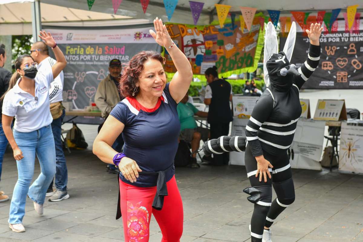 Realizan Feria de la Salud “Juntos por el Bienestar” este viernes en el Parque Benito Juárez de Xalapa para prevenir enfermedades  