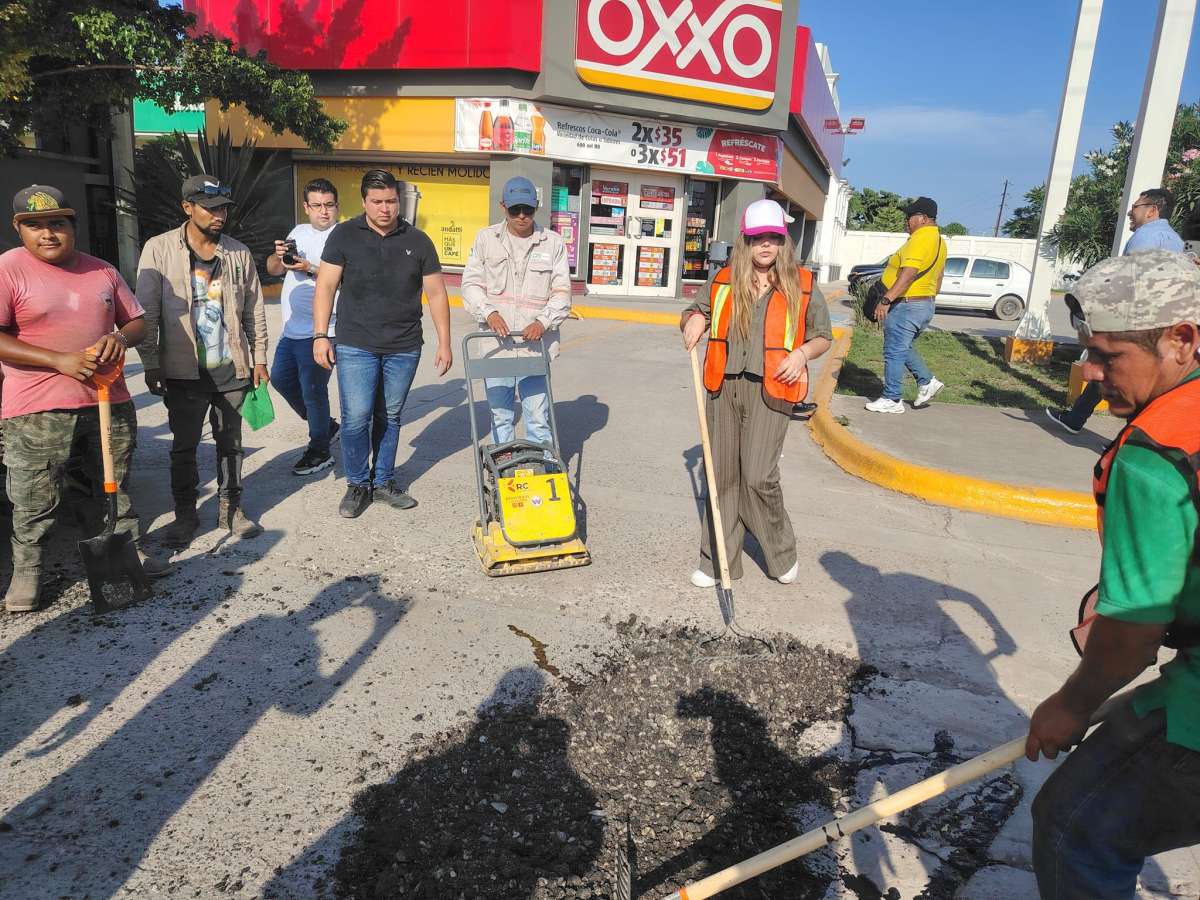 Denisse Guzmán González, Encabeza Programa de Bacheo y Fumigación con la Agrupación Unidos por Pánuco