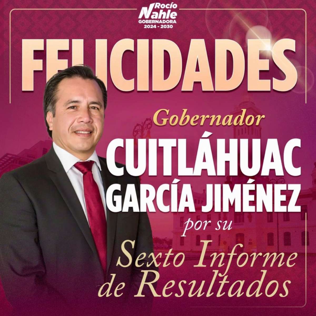 FELICITA ROCÍO NAHLE A CUITLÁHUAC GARCÍA POR SU ÚLTIMO INFORME DE GOBIERNO