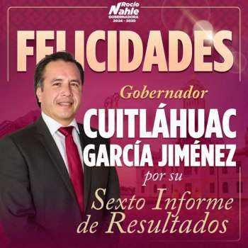 FELICITA ROCÍO NAHLE A CUITLÁHUAC GARCÍA POR SU ÚLTIMO INFORME DE GOBIERNO