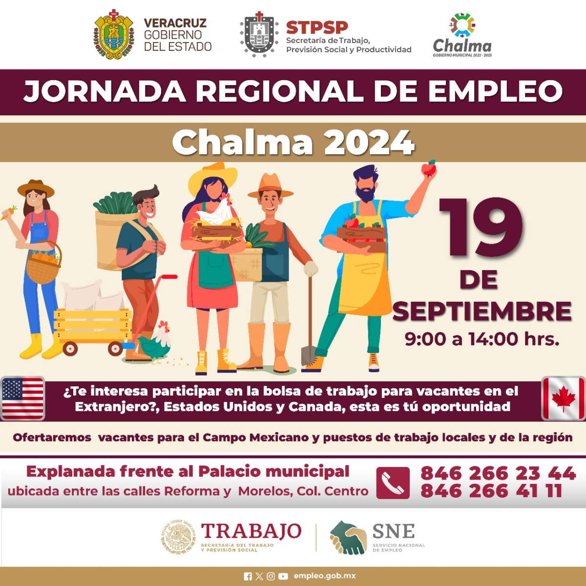 ¿Buscas empleo? Si eres de Xalapa, Chalma o Cazones esto te interesa