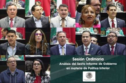 Diputadas y diputados exponen su visión sobre la Política Interior contenida en el Sexto Informe de Gobierno   