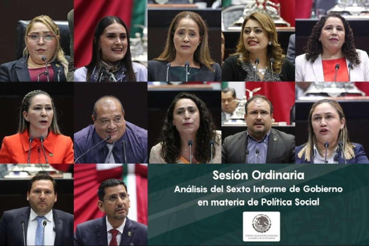 Integrantes de los seis grupos parlamentarios abordaron la Política Social contenida en el Sexto Informe de Gobierno