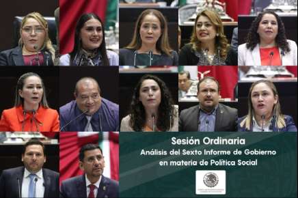 Integrantes de los seis grupos parlamentarios abordaron la Política Social contenida en el Sexto Informe de Gobierno