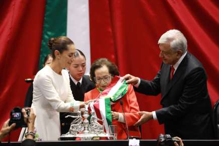 Claudia Sheinbaum Pardo rinde protesta como la primera presidenta de México, ante el Congreso de la Unión