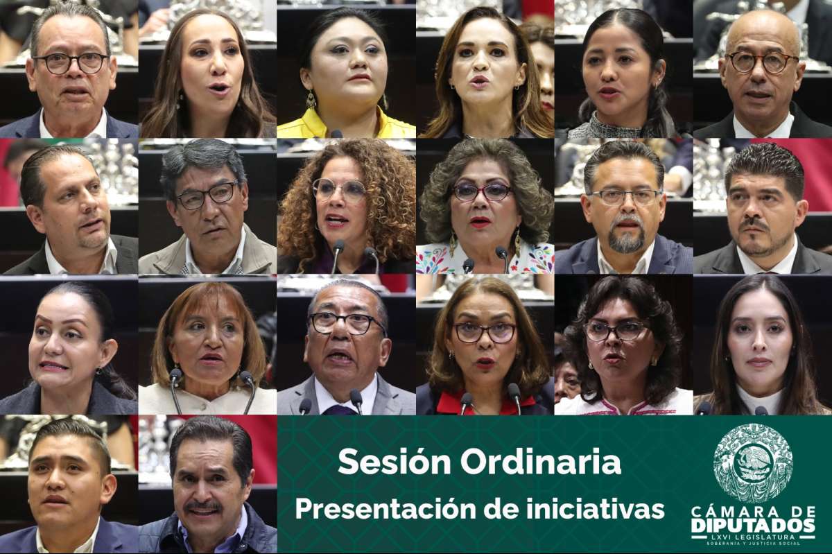 Presentan diputadas y diputados 20 iniciativas para reformar la Constitución Política y diversas leyes