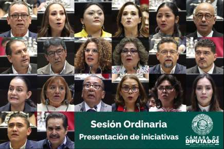 Presentan diputadas y diputados 20 iniciativas para reformar la Constitución Política y diversas leyes