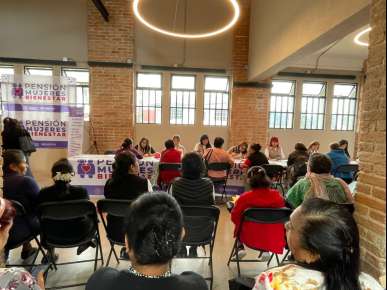 Inicia incorporación de mujeres de 63-64 años al Programa Pensión Mujeres Bienestar  
