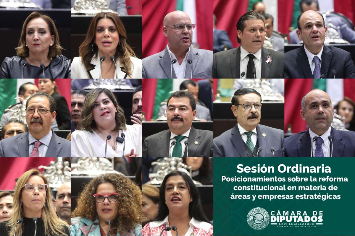 Morena, PAN, PVEM, PT, PRI y MC fijan su postura ante reformas a la Constitución en materia de áreas y empresas estratégicas