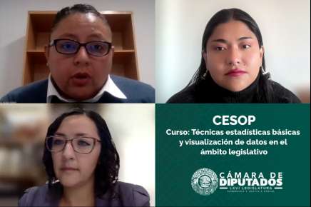 Concluye en la Cámara de Diputados el curso “Técnicas estadísticas básicas y visualización de datos en el ámbito legislativo”   