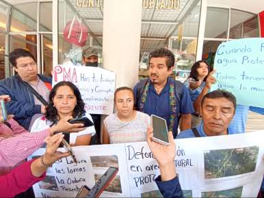 Por explotación de minas de arena, habitantes de localidades de Coatepec corren el riesgo de quedarse sin suministro de agua  