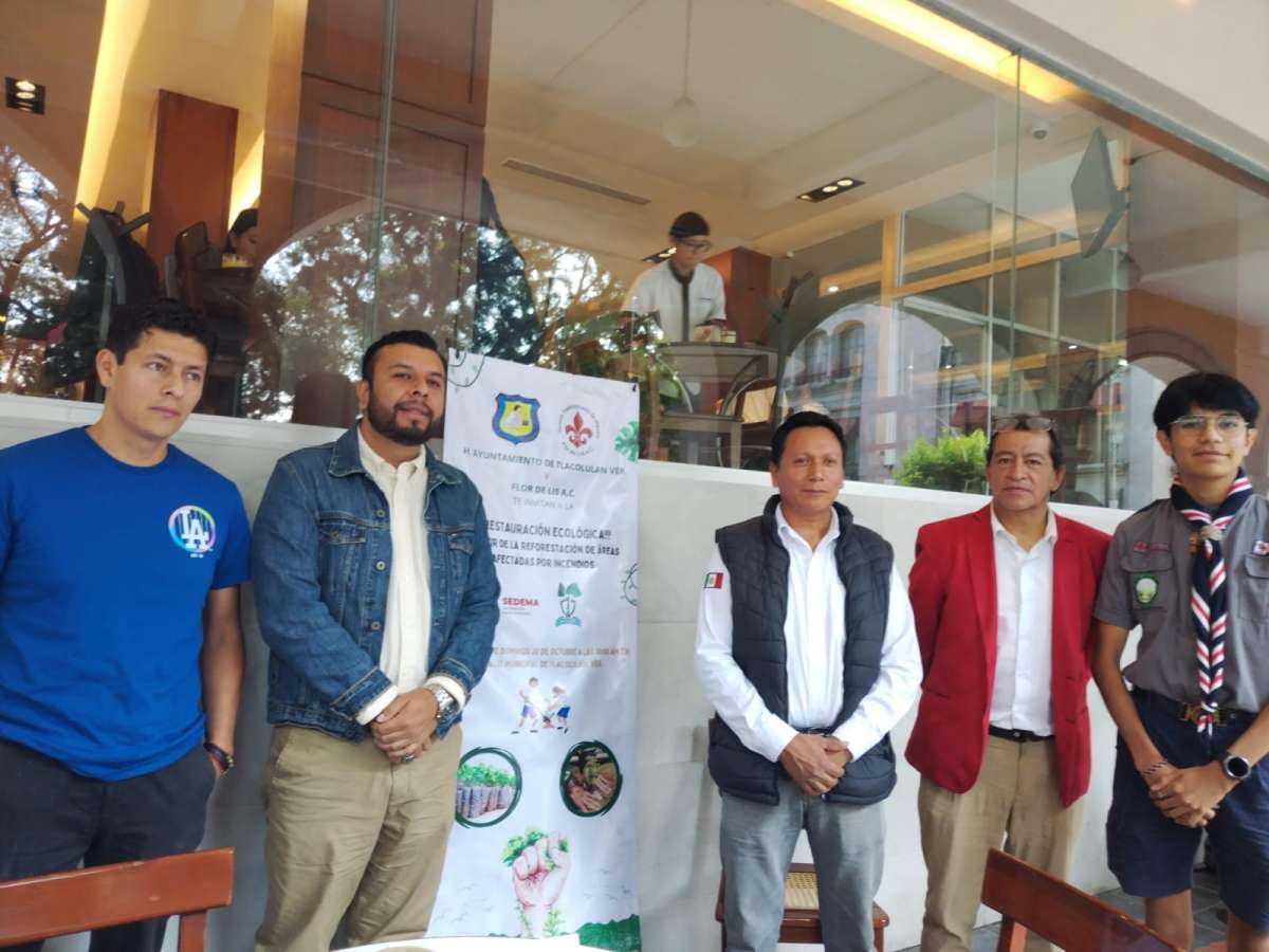 Ayuntamiento de Tlacolulan y Flor de Lis, A. C. realizarán tareas de reforestación restaurativa en zonas afectadas por incendios  