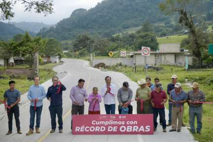 Gobierno de Cuitláhuac García, referente en desarrollo de infraestructura rural   