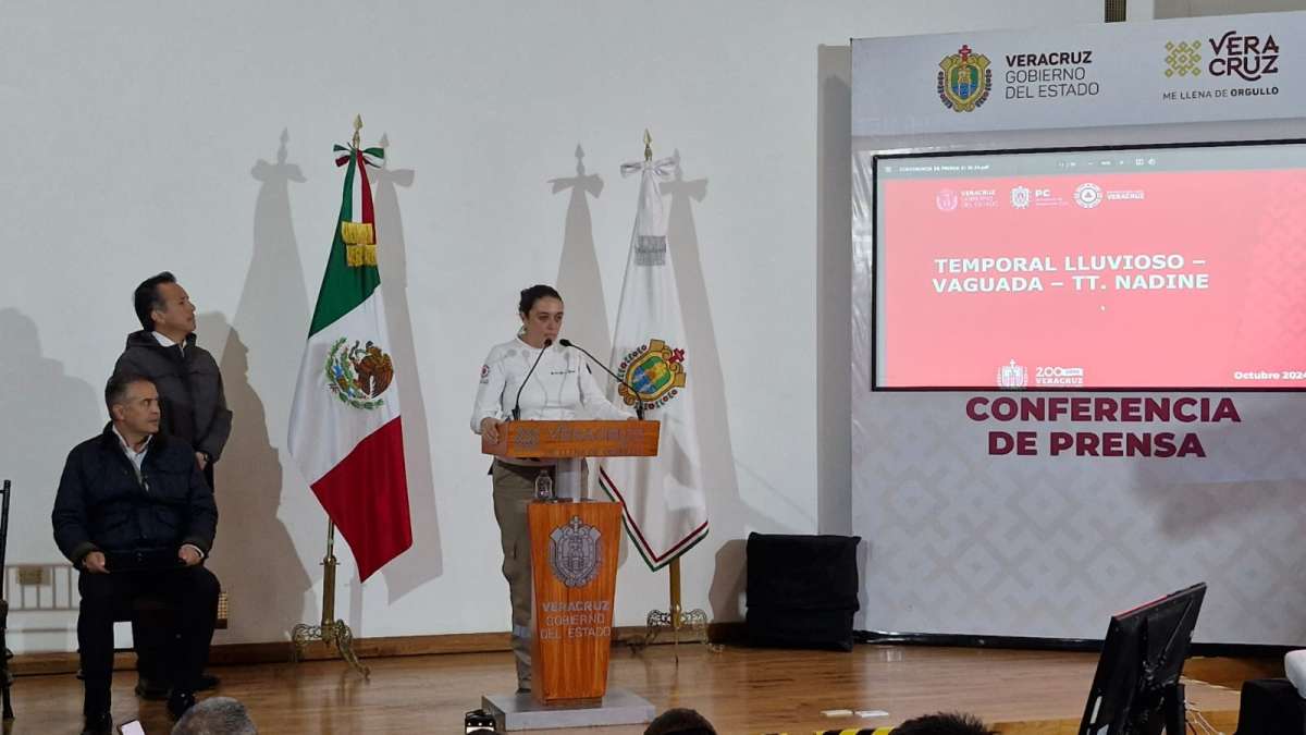 Lluvias de Nadine afectan a 32 municipios de Veracruz, un muerto y un desaparecido, el saldo preliminar