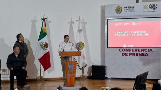 Lluvias de Nadine afectan a 32 municipios de Veracruz, un muerto y un desaparecido, el saldo preliminar