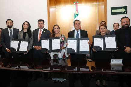 Cámara de Diputados y Consejería Jurídica de Quintana Roo firman convenio de colaboración para intercambio de información y capacitación   