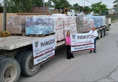 Pánuco se Solidariza con Damnificados del Sur de Veracruz