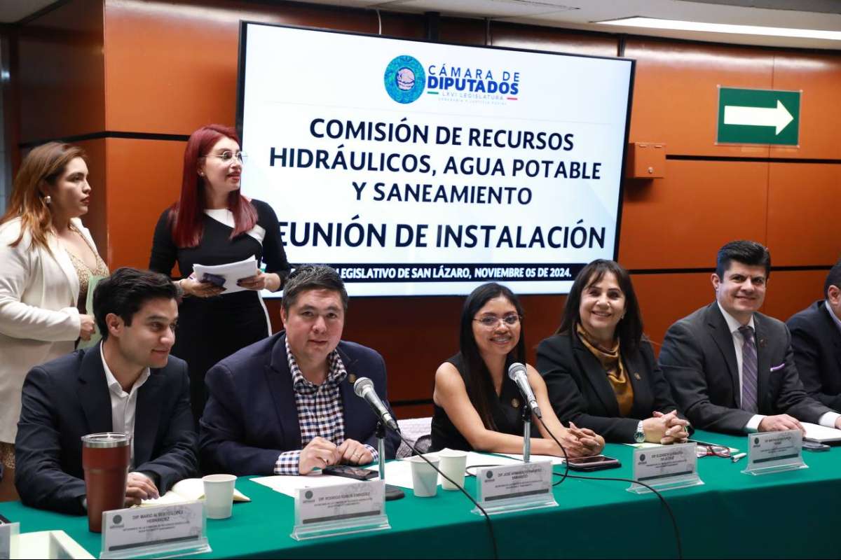 Instalan la Comisión de Recursos Hidráulicos, Agua Potable y Saneamiento