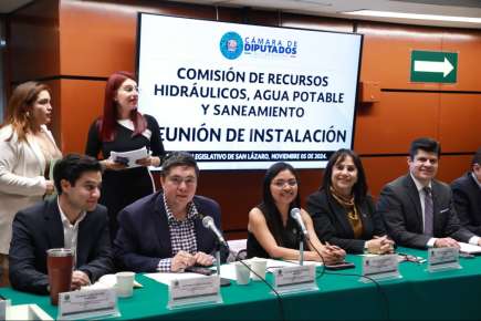 Instalan la Comisión de Recursos Hidráulicos, Agua Potable y Saneamiento