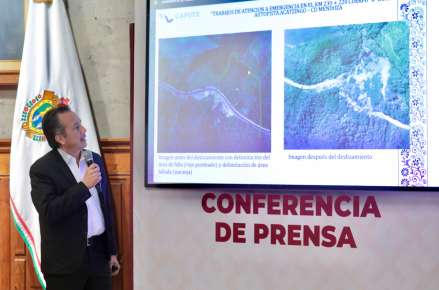 Carril provisional, solución inmediata a deslave en autopista Orizaba-Puebla