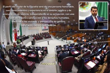 Propone diputado nuevas reglas para el cargo de Fiscal General   