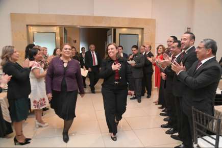 Gobernadora Rocío Nahle acude a segundo Informe del Poder Judicial