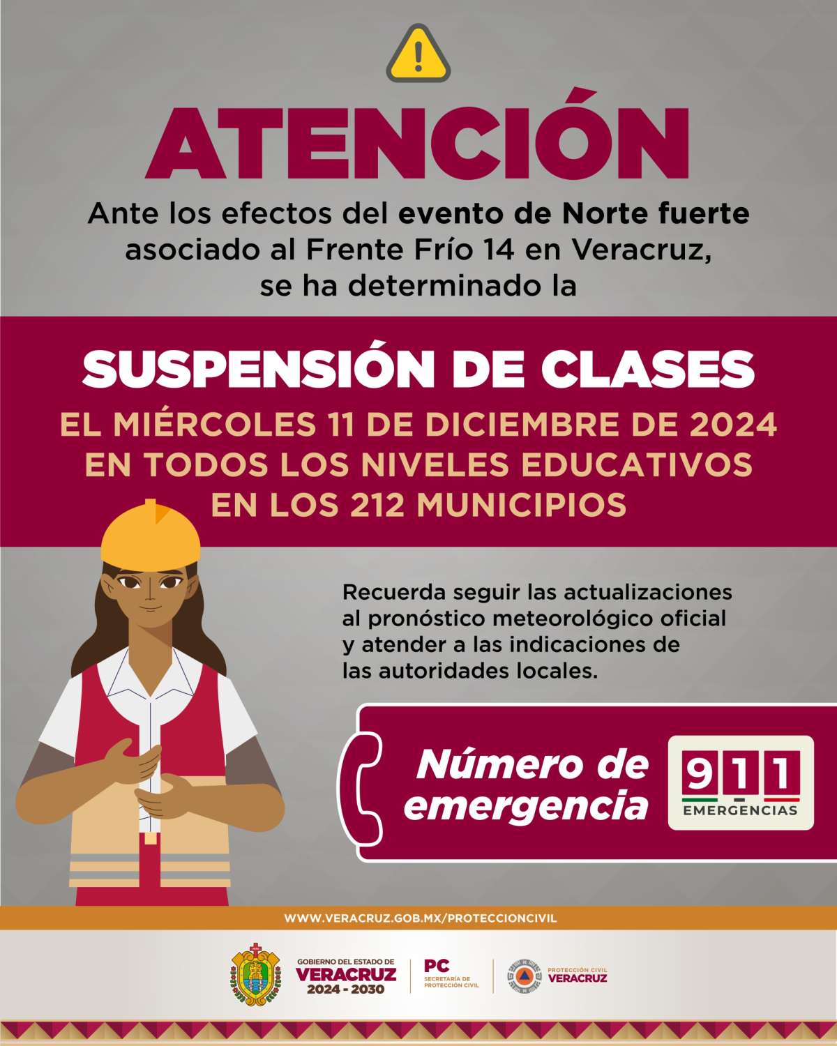 Este miércoles suspensión clases en todos los niveles educativos