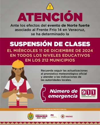 Este miércoles suspensión clases en todos los niveles educativos