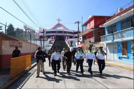 Cierres viales y despliegue de oficiales durante festividades guadalupanas en Xalapa