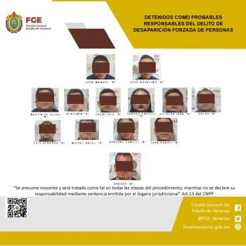 Detienen a policías estatales por el probable delito de desaparición forzada de personas