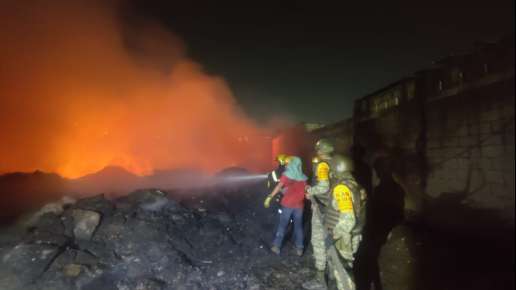 Controlado incendio de basurero en Veracruz   