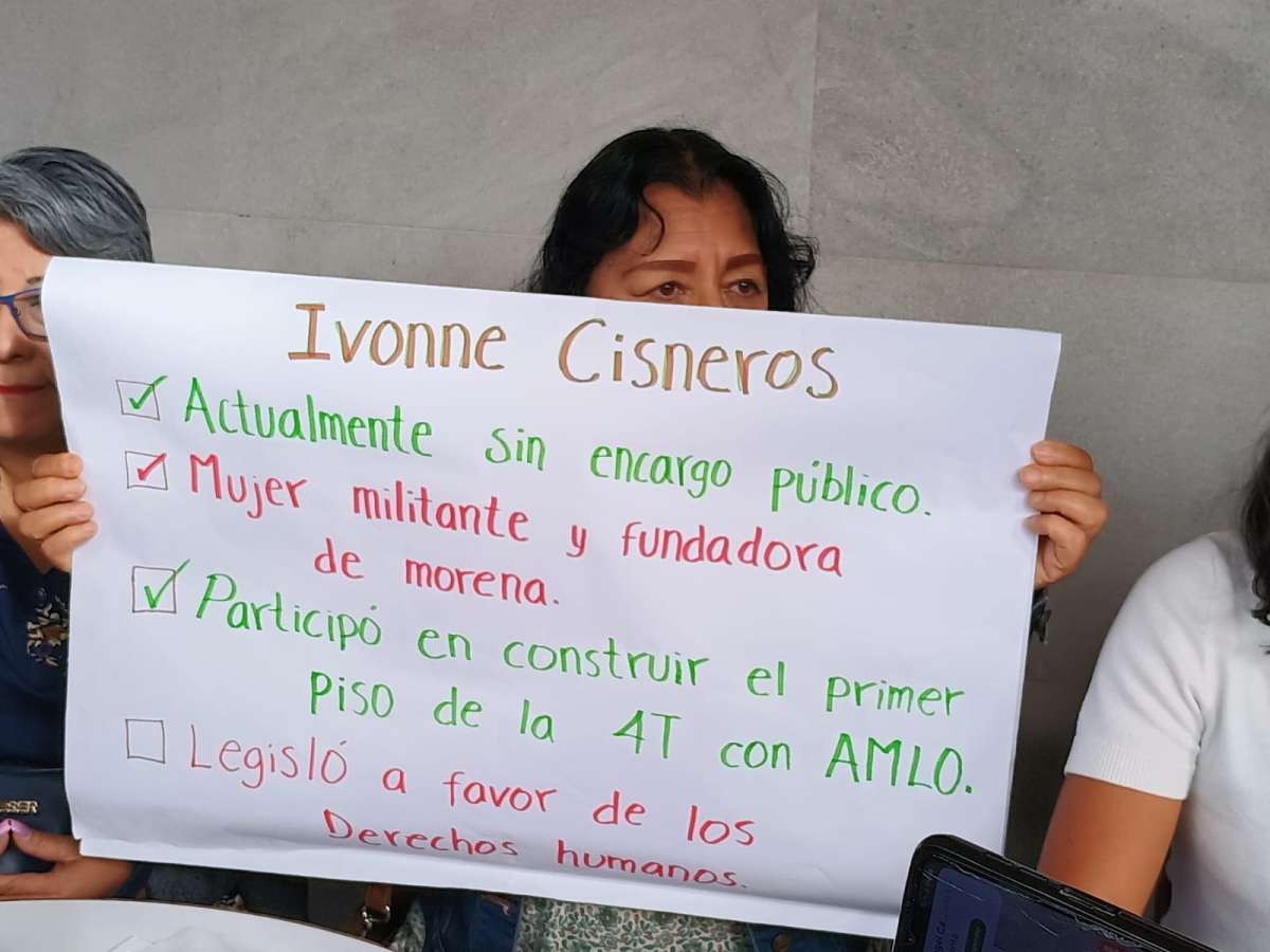 Mujeres de diversos grupos y asociaciones políticas afines a Morena respaldan candidatura de Ivonne Cisneros a la alcaldía de Xalapa