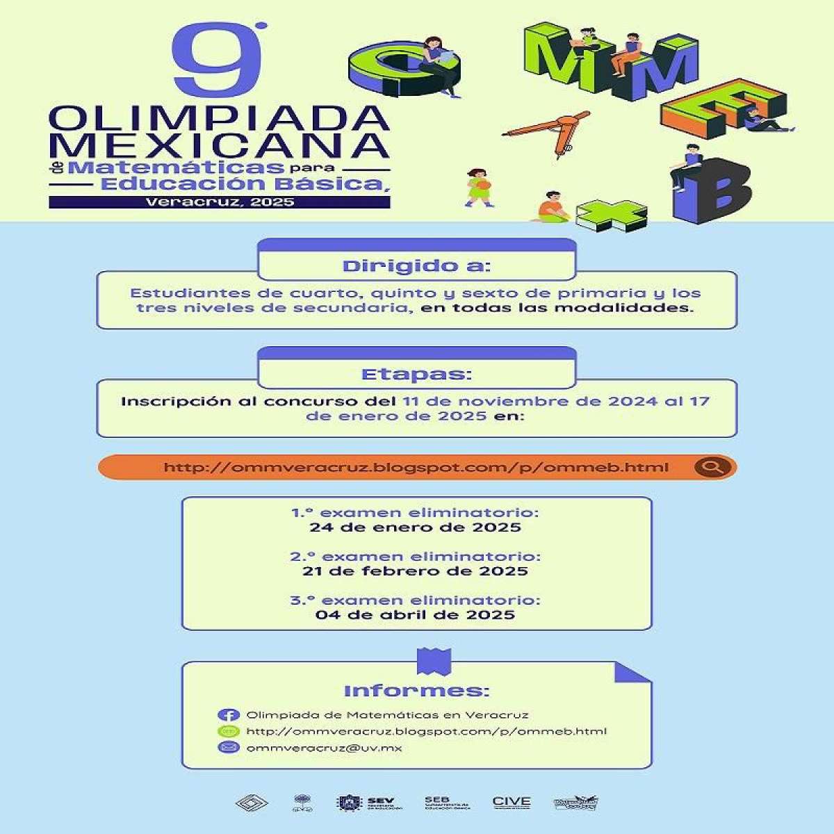 Participa en la Olimpiada de Matemáticas para Educación Básica   