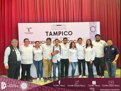 Estudiantes de Ingeniería Electrónica del TecNM Campus Pánuco Participan en “Exhibicón de Robótica” en Tampico  