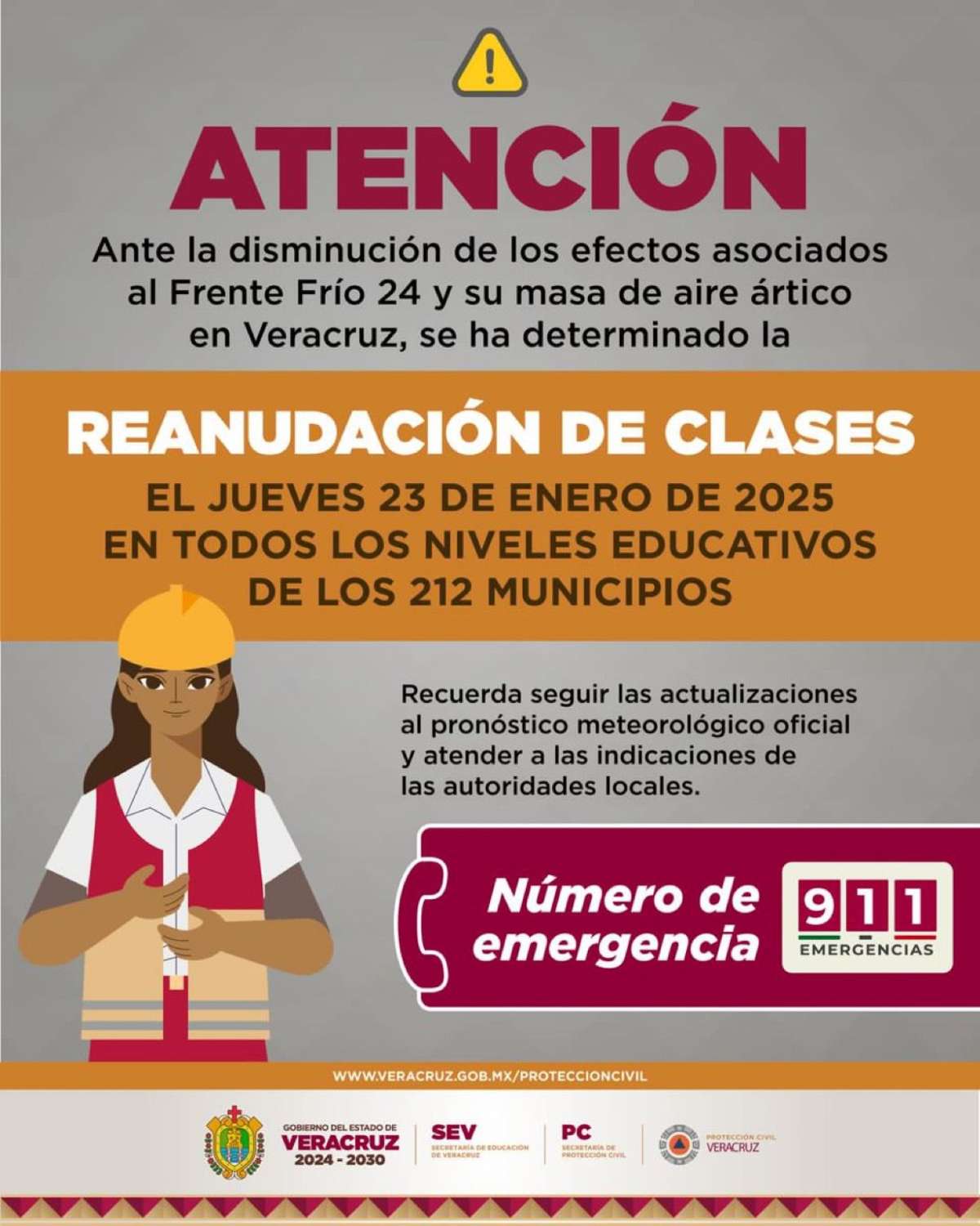 Se reactivan clases este jueves 23 de enero