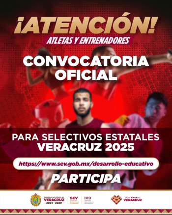 Lanza IVD convocatoria para Selectivos Estatales Veracruz 2025   