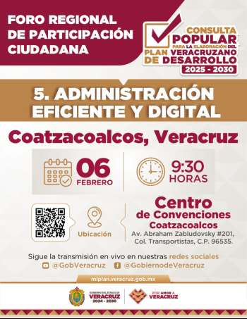 Coatzacoalcos, sede del quinto Foro Regional: Administración eficiente y digital