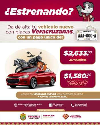 Costos y requisitos para emplacar motocicletas y remolques nuevos