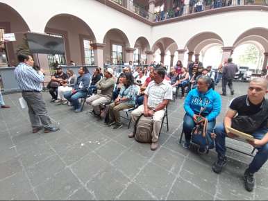 Antorchistas xalapeños acusan a funcionarios municipales de no cumplir acuerdos pactados, no resuelven demandas planteadas