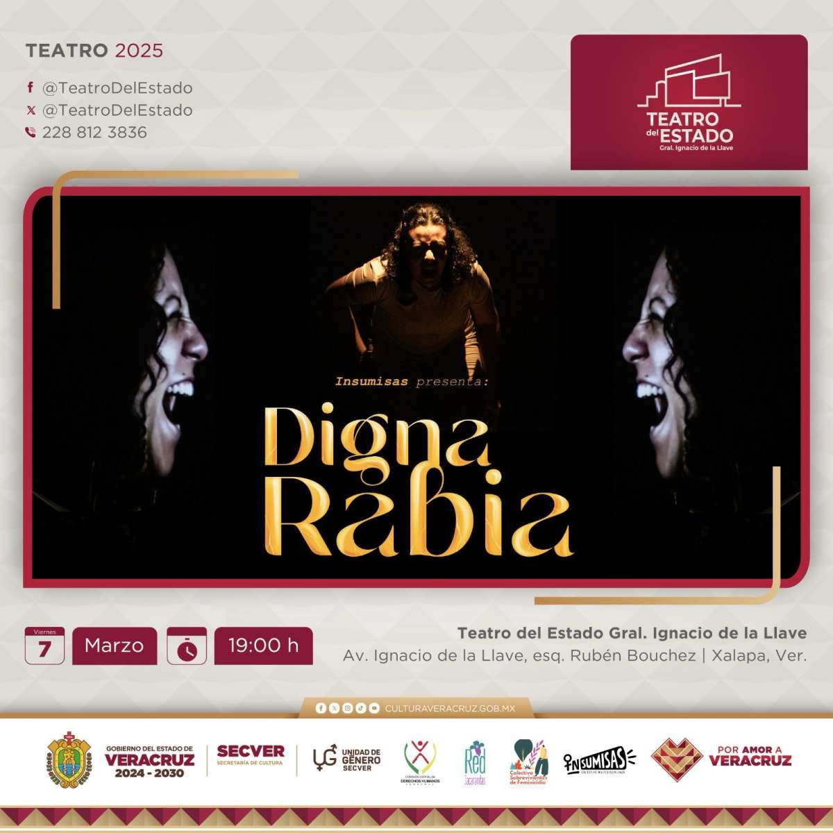 Llega al Teatro del Estado la puesta escénica Digna Rabia