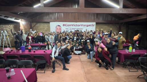 CIERRA VÍCTOR VARGAS A “TAMBOR BATIENTE” PRECAMPAÑA DE MORENA