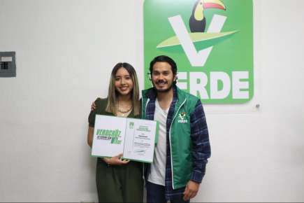 Toma protesta Getse Rodríguez como Enlace de Jóvenes Universitarios del Partido Verde.