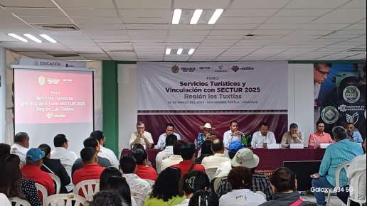 SECTUR fortalece el turismo en Los Tuxtlas con foro de servicios turísticos