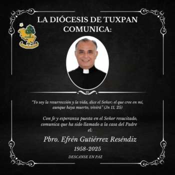 Lamentable Deceso del Párroco Efrén Gutiérrez Reséndiz, era Originario de Pánuco, donde Será Sepultado