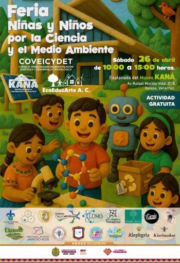 Organiza COVEICYDET Feria Niñas y Niños por la Ciencia, el Arte y el Medio Ambiente.