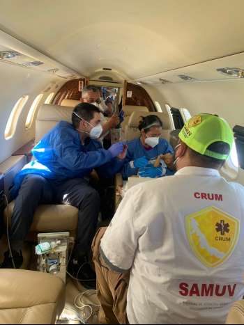 Gobierno estatal traslada a menor para que reciba tratamiento médico especializado   