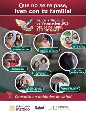 Únete a la Semana Nacional de Vacunación, la prevención está en tus manos   
