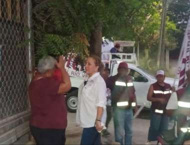 Agua, pavimentación y bacheo las principales necesidades que se atenderán en El Morro, dice Bertha Ahued Malpica